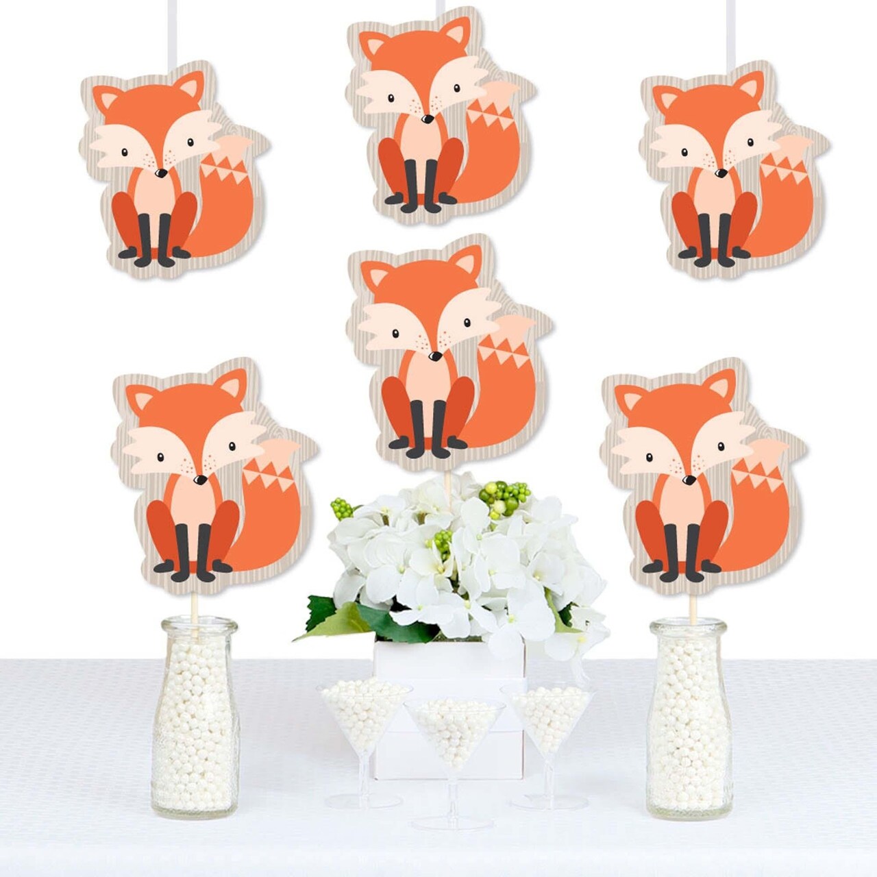 Big Dot of Happiness Fox - Decorations DIY Baby Shower or Birthday Party  Essentials - Set of 20